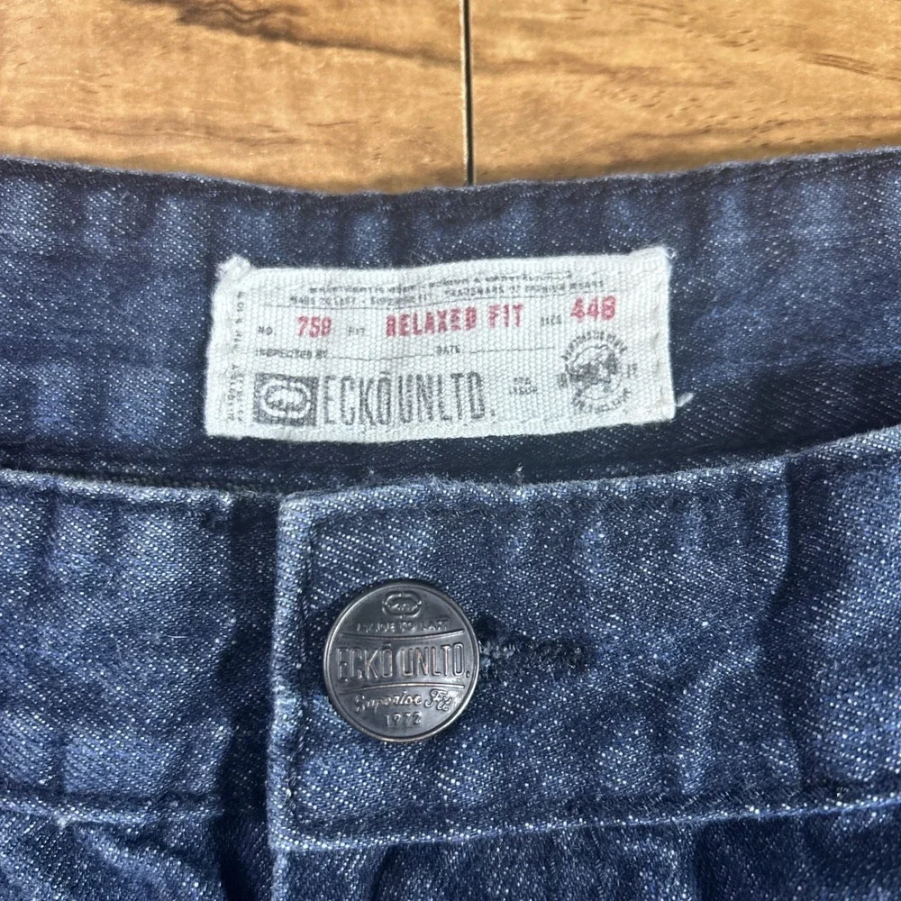 Vintage Ecko Unltd Jeans Men's‎ 38x30 Blue Relaxed Fit Baggy Wide Leg Y2K Skater